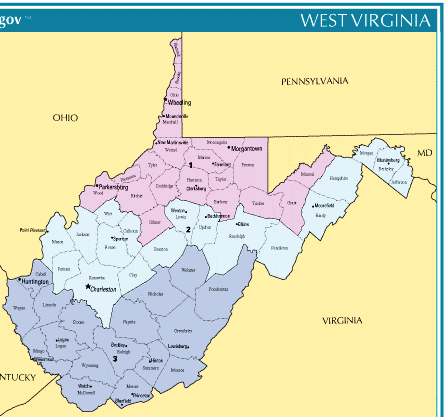 WVSHP Region Map